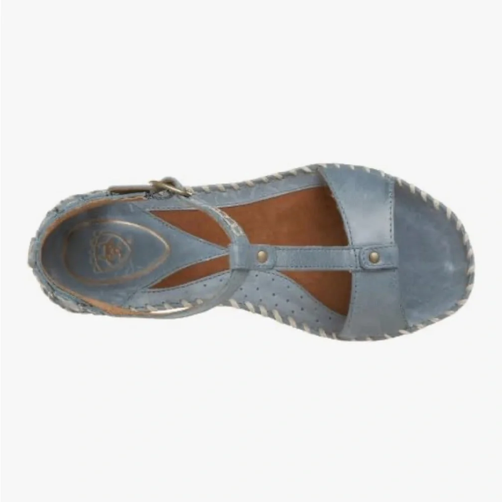 Women's ARIAT Women's Shalimar Sandal,Sky,11 - Picture 3 of 16